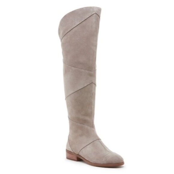 suede boots tiff over the knee boot sole society